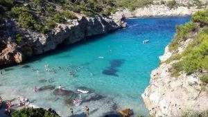 small inlet in Majorca, Spain