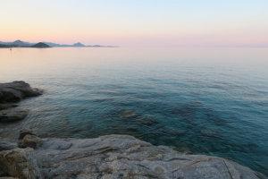 Sunset over Sardinia's coast