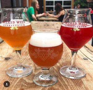 Funkatorium brewery featuring three sour beers.