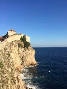 Dubrovnik, Croatia cliffs.