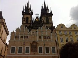 Baroque buildings in Prague.
