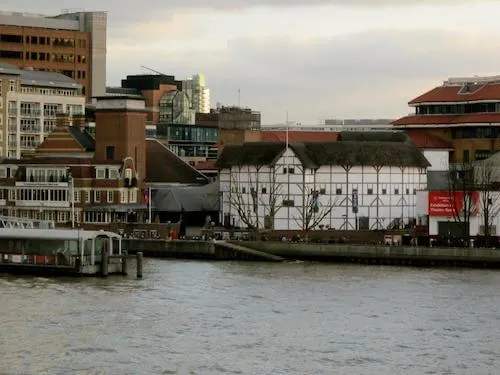 Globe Theatre across from the River Thames