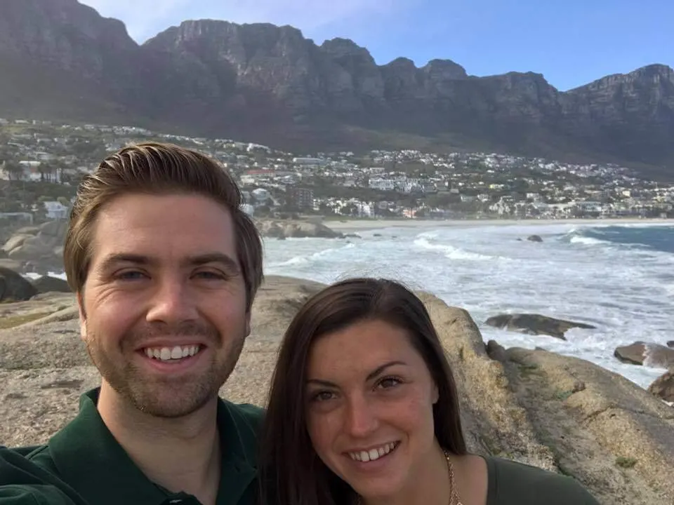 Kat and Chris in Camps Bay, South Africa