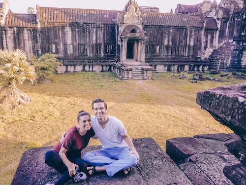 Kat and Chris at Angkor Wat