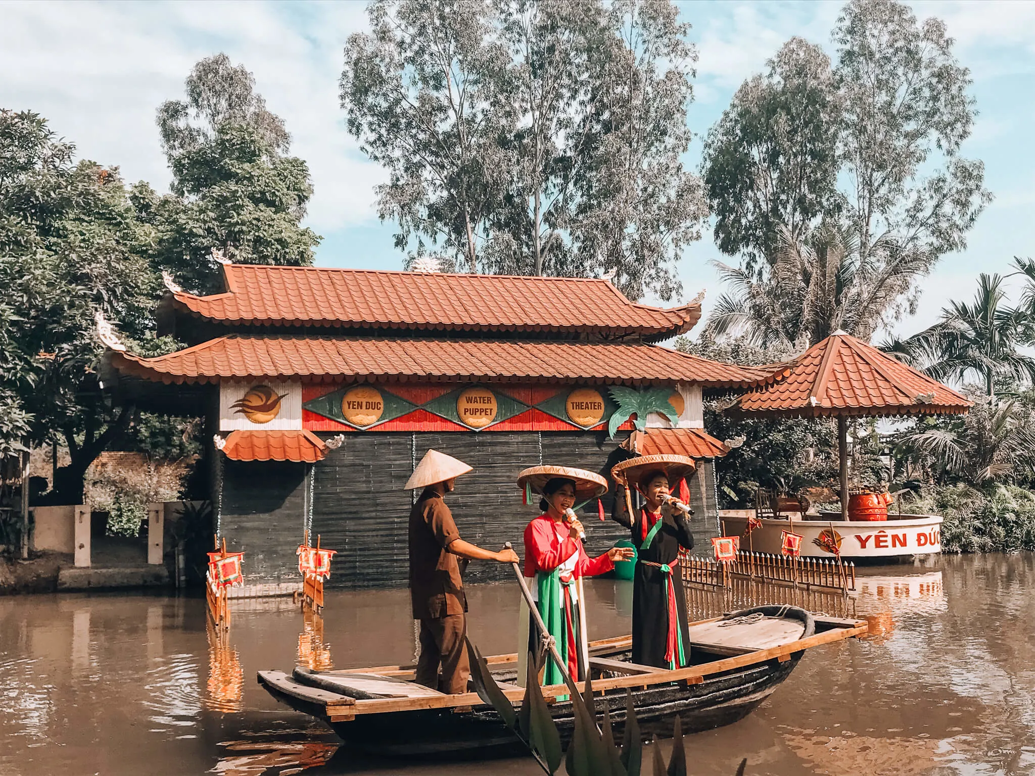 Water Puppet Show outside of Hanoi- Halong Bay Itinerary