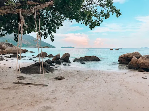 Koh Lipe beach with swing