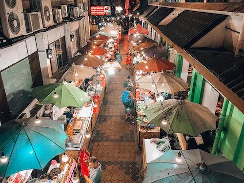 Chiang Mai Night Bazaar food stands
