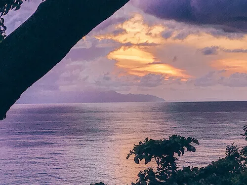 Cloudy sunrise over Sunrise Beach, Koh Lipe, Thailand