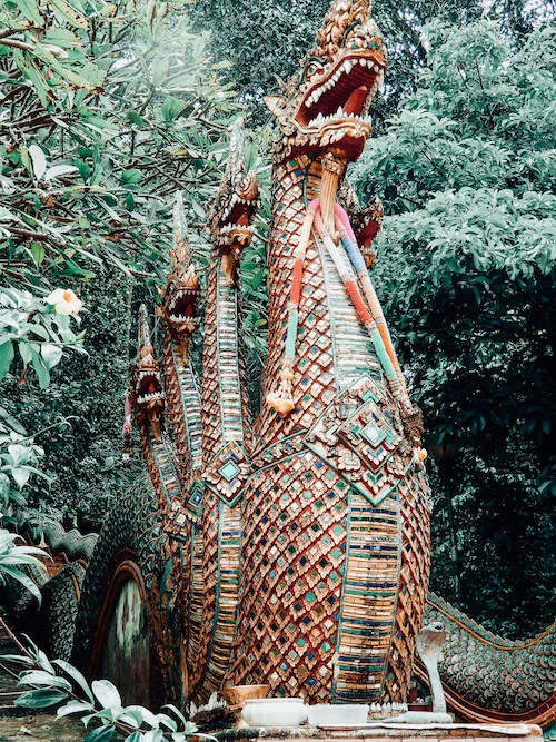 Dragon statue at Doi Suthep