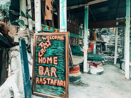 Home Bar Welcome Sign