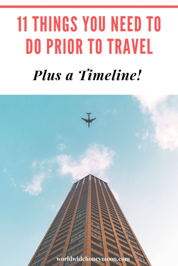 11 Things to Need to Do Prior to Travel Pinterest Pin
