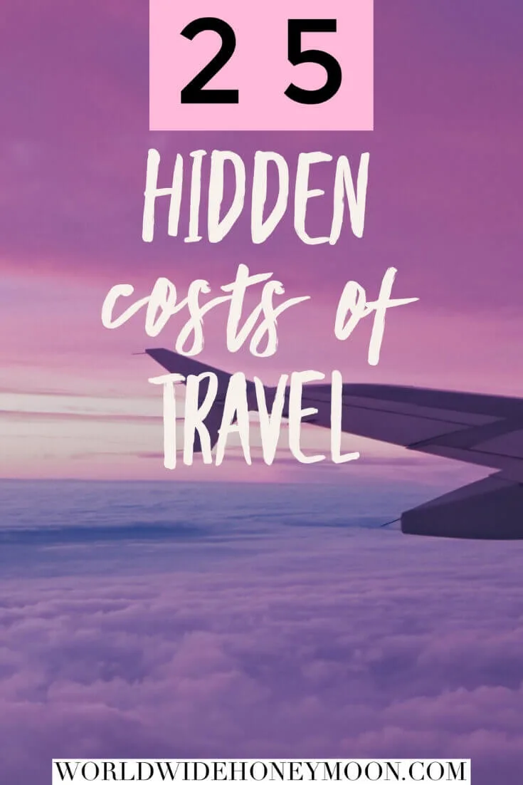 Hidden Costs of Travel Pin