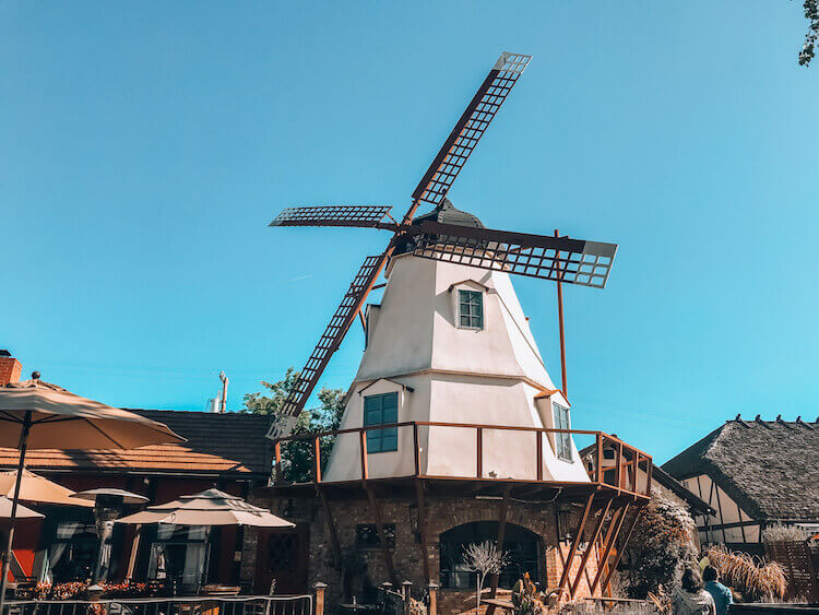 windmill located in downtown Solvang, California