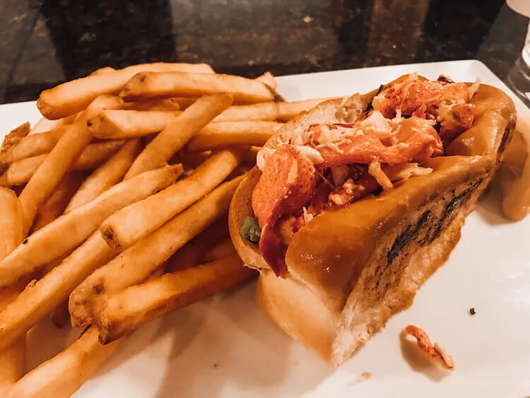 Lobster roll at Holiday Inn Portland-By the Bay - 3 Days in Portland Maine