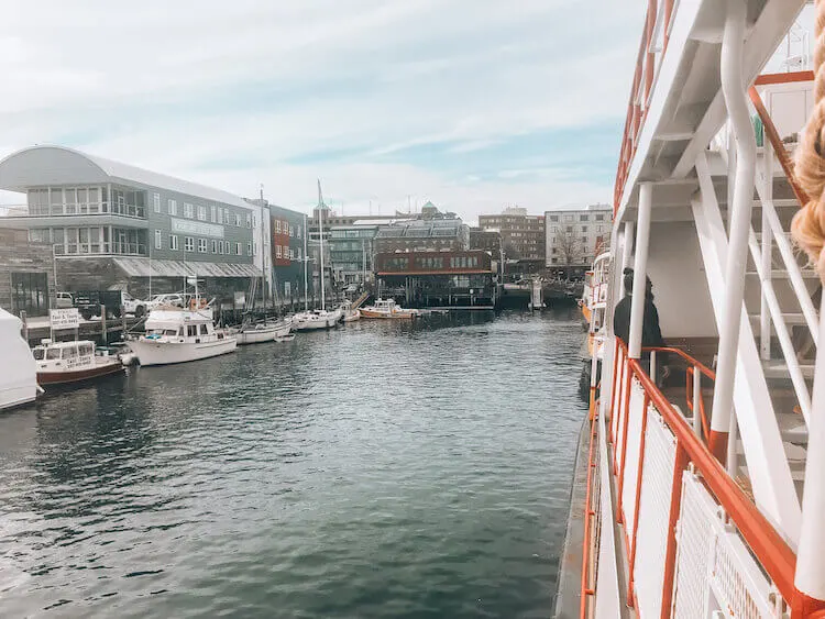 Taking the ferry to Peak's Island