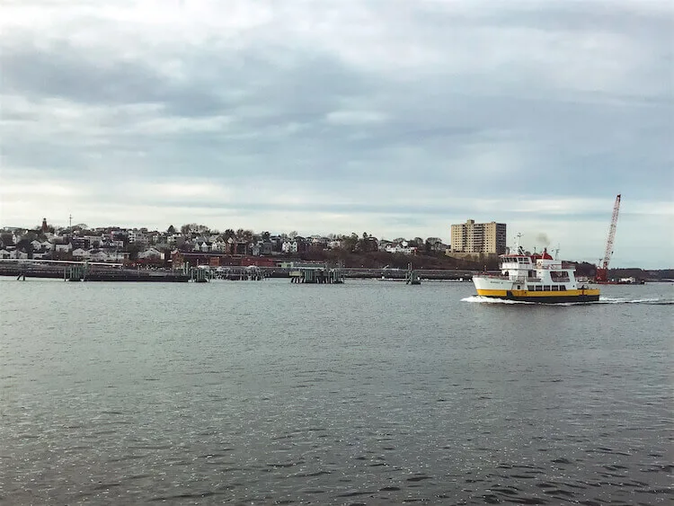 the view of Portland Maine from the water