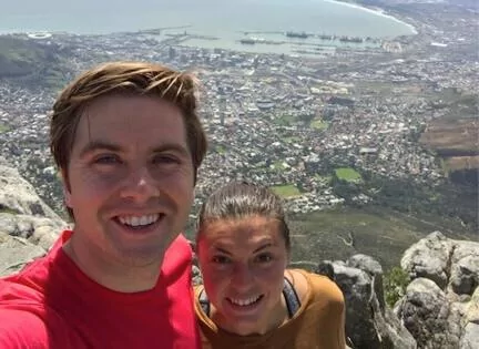 Chris and Kat at the top of Table Mountain