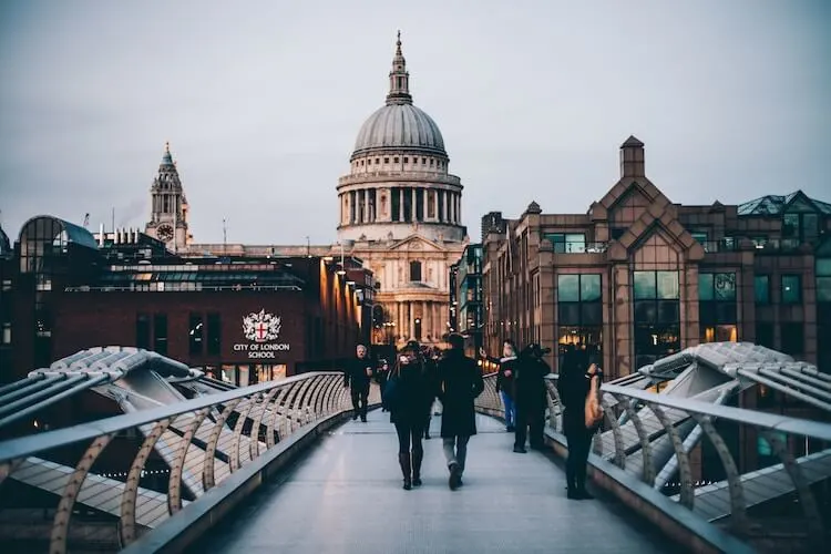 London from the Millennium Bridge