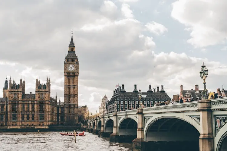 London with bridge and Big Ben