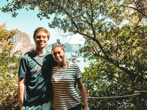 Chris and Kat in Bai Tu Long Bay