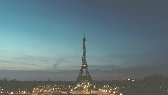 Paris at dusk