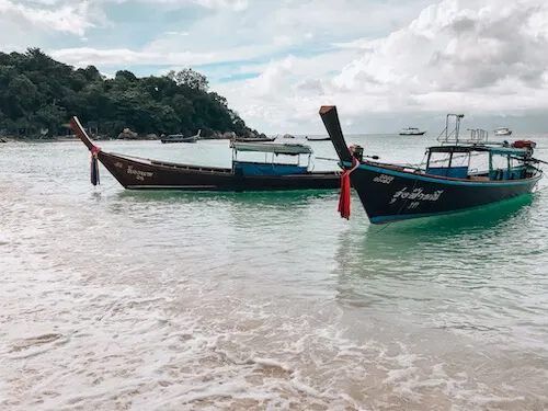 Pattaya Beach Boats During a Koh Lipe Guide