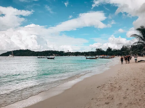 boats along the shore in Koh Lipe Itinerary