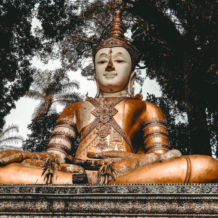 Travel to Chiang Mai, Thailand | Buddha statue outside of Doi Suthep