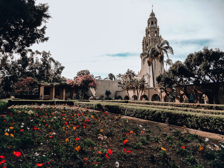 Balboa Park Alcazar Gardens in San Diego