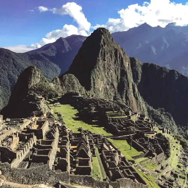 Machu Picchu overlooking the mountain and ruins - 10-day Peru itinerary