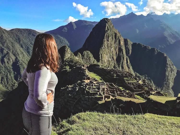 Kat admiring Machu Picchu