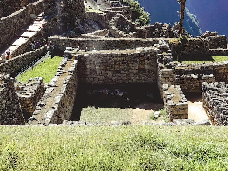 Looking into a house at Machu Picchu
