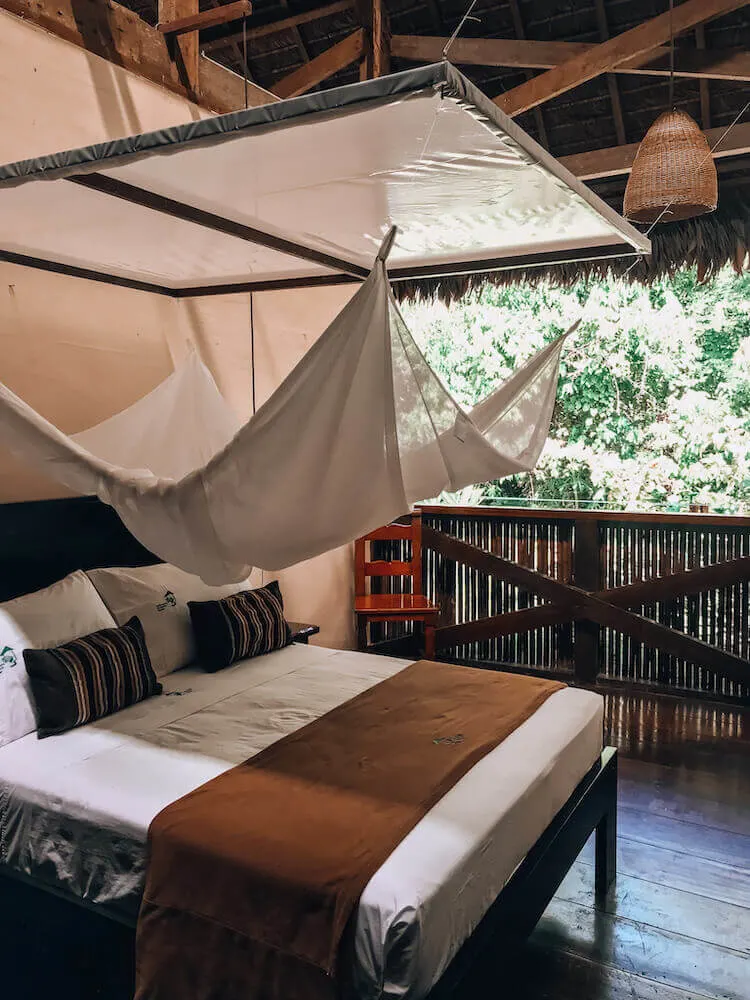 Our room with three walls at the Tambopata Research Center