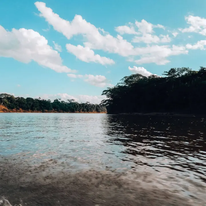Tambopata River in the Tambopata National Reserve