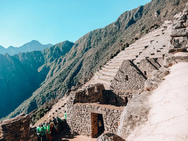 Terraces and houses at Machu Picchu
