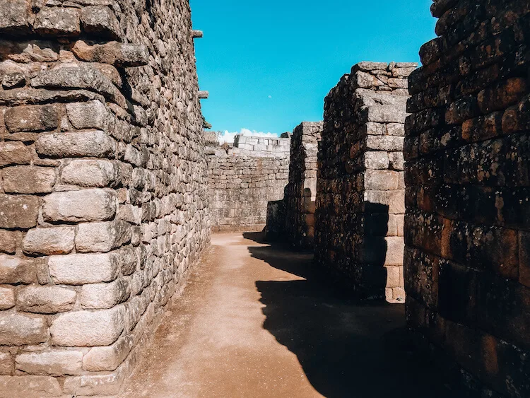 alleyways at Machu Picchu, Peru