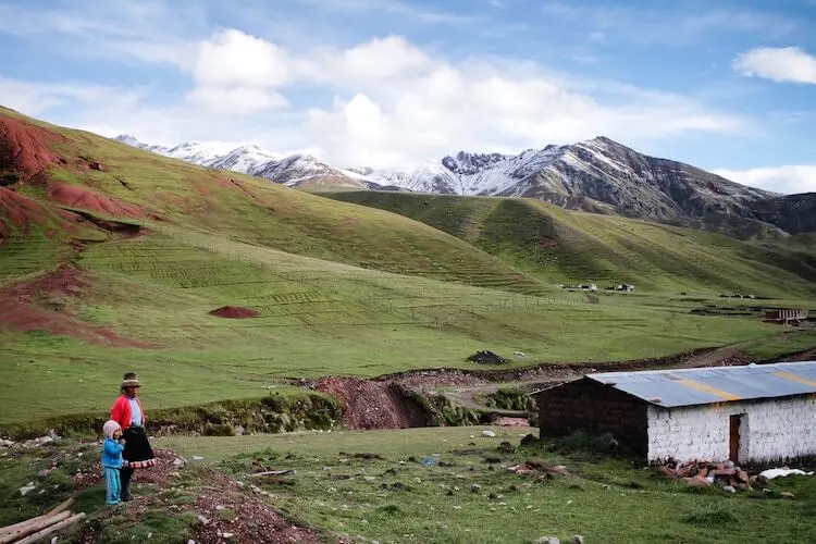 A tiny village hidden deep in the valley of Peru