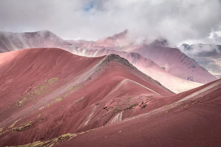 Red Valley after Rainbow Mountain trek in Peru