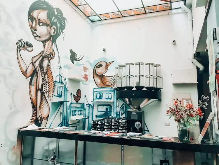 coffee shop in Lima Peru
