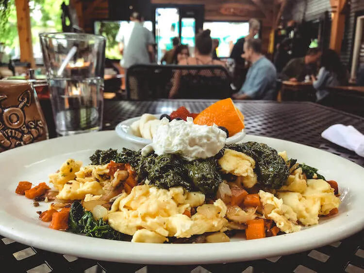 Breakfast scramble at Tin Shed in Portland, Oregon