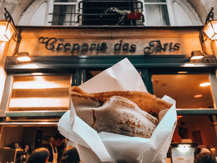 Creperies des Arts with crepe