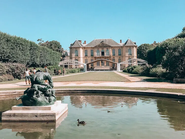 Gardens at the Rodin Museum in Paris, France