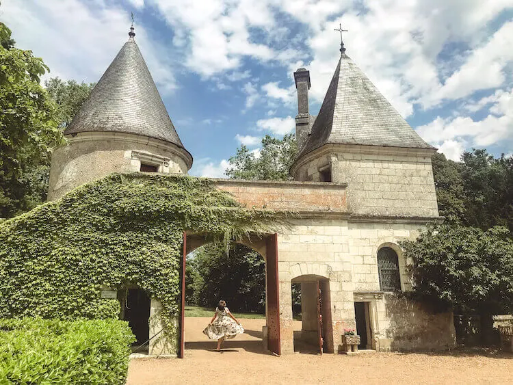 Kat spinning at Chateau de Nitray