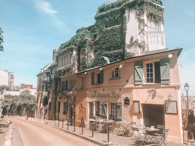 La Maison Rose in Montmartre, Paris