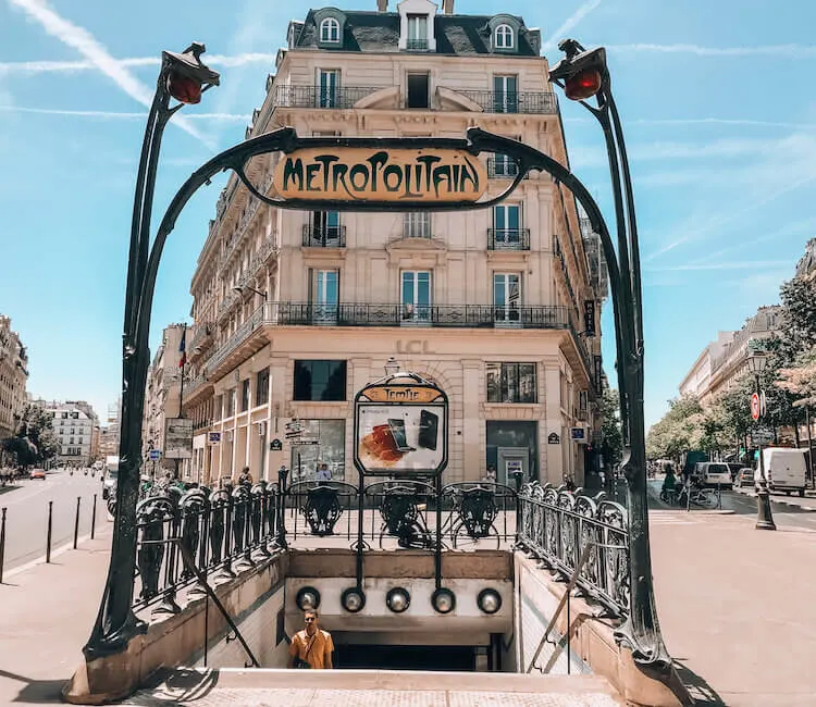 Paris metro station