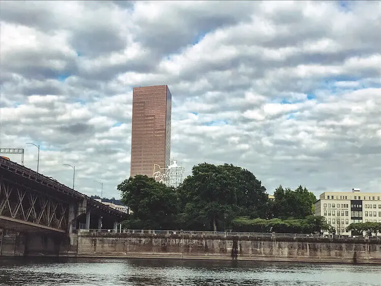 Portland from the river walk