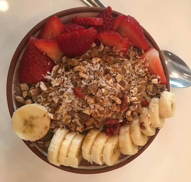 Smoothie bowl at Kure in Portland, Oregon