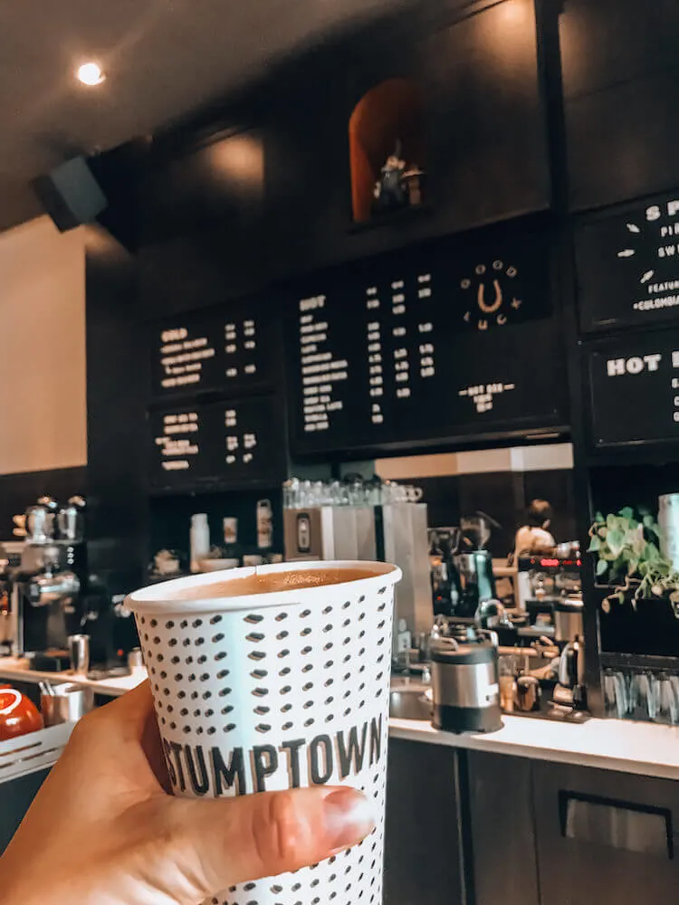 Stumptown coffee in Portland, Oregon