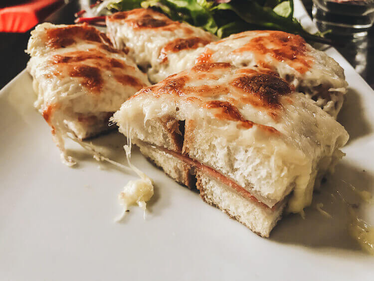 croque monsuier during the Paris Secret Food tour