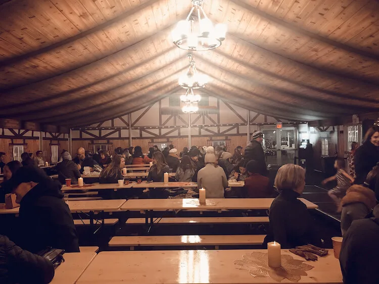 Christmas tent at the Christkindlmarket Milwaukee